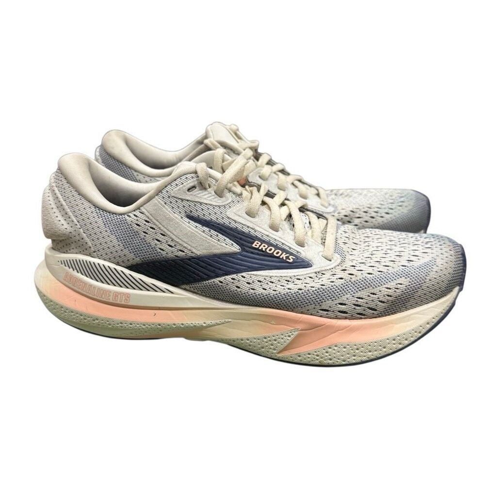 Brooks Adrenaline GTS 24 Women’s Size 8 Gray Sneakers Running Gym Shoes